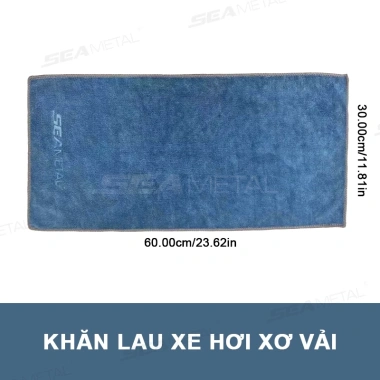 Khăn lau xe SEAMETAL siêu thấm nước microfiber, lau kính ô tô, giá chỉ 47.190đ