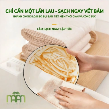 Khăn Lau Xơ Mướp Đa Năng Siêu Thấm Hút Làm Sạch Dầu Mỡ, Giá 45.000 VND