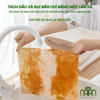 Khăn Lau Xơ Mướp Đa Năng Siêu Thấm Hút Làm Sạch Dầu Mỡ, Giá 45.000 VND 8 Khăn Lau Xơ Mướp Đa Năng Siêu Thấm Hút Làm Sạch Dầu Mỡ, Giá 45.000 VND 8