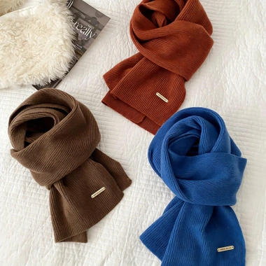 Khăn len dệt kim dày ấm áp - Phụ kiện thời trang dễ mix, quà tặng chỉ 43.334 VND