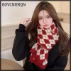 Khăn len đỏ kẻ sọc nữ - Quà tặng Giáng sinh và Năm mới, giảm còn 88.020đ 3