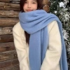 Khăn Lớn Thu Đông Hàn Quốc Màu Trơn - Khăn Choàng Ấm Giá Ưu Đãi 100,008đ 5