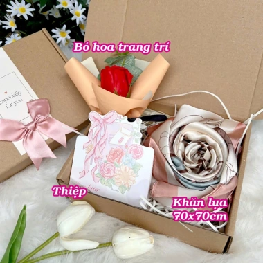 Khăn lụa cao cấp – Quà tặng sinh nhật, 14/2, 8/3, 20/10, tặng mẹ, người yêu, bạn bè – Giá chỉ 119.000đ 7