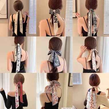 Khăn lụa đa năng quàng cổ, buộc tóc, turban nữ siêu xinh - Giá chỉ 12.500 VND (Giảm từ 15.875 VND)