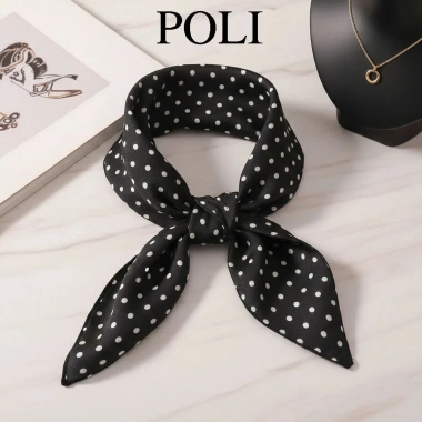Khăn lụa họa tiết châm bi cột cổ, thắt nơ, kiểu turban đẹp mát - Giá chỉ 50.000 VND (giảm từ 64.000 VND) 8 Khăn lụa họa tiết châm bi cột cổ, thắt nơ, kiểu turban đẹp mát - Giá chỉ 50.000 VND (giảm từ 64.000 VND) 8