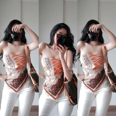 Khăn lụa mới siêu hót, giảm còn 250.000₫ (giá gốc 325.000₫), mềm mại thời trang