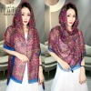Khăn lụa nữ mỏng đôi có mũ trùm đầu đa năng, chống gió, chống cát, siêu nhẹ 2