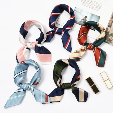 Khăn lụa retro thời trang mùa hè - cho tiếp viên, khăn turban, chỉ 111.459 VND