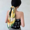 Khăn Lụa Satin 70x70cm Hoạ Tiết Hoa Khăn Choàng Nữ Hot Trend Giá 120k 7