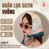 Khăn Lụa Satin Hoạ Tiết Hoa Vuông 65x65cm - Khăn Choàng Thời Trang Nữ Hot Trend Giá 180.000đ