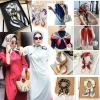 Khăn Lụa Satin Mỏ Quạ Phụ Kiện Đội Đầu Quàng Cổ cho Áo Dài Cách Tân Giảm Giá 18% 10