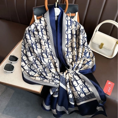 Khăn Lụa Thổ Cẩm In Chống Nắng Mùa Hè, Khăn Choàng Mở Rộng, Phong Cách Mới, Giá Ưu Đãi 96.120k