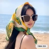 Khăn lụa trùm đầu HUMI 70x70cm – Bandana đa năng thắt nơ cá tính, quàng cổ thời trang 10
