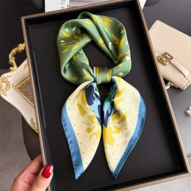 Khăn lụa vuông 70x70 cm bandana turban nữ mỏ quạ vintage - Giá chỉ 176.800đ 7 Khăn lụa vuông 70x70 cm bandana turban nữ mỏ quạ vintage - Giá chỉ 176.800đ 7