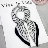Khăn lụa vuông 70x70cm A108 - Đa chức năng, thời trang, ấm áp, giá chỉ 33.000đ 8