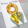 Khăn lụa vuông 70x70cm A108 - Đa chức năng, thời trang, ấm áp, giá chỉ 33.000đ 10