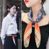 Khăn lụa vuông 70x70cm bandana thanh lịch - Quàng cổ, chùm đầu, chỉ 21.250 VND 9