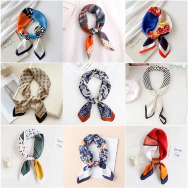 Khăn Lụa Vuông 70x70cm Đa Năng - Turban và Bandana, Siêu Mềm, Giá 41.160 VND