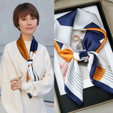 Khăn Lụa Vuông 70x70cm Đa Năng - Turban và Bandana, Siêu Mềm, Giá 41.160 VND 7 Khăn Lụa Vuông 70x70cm Đa Năng - Turban và Bandana, Siêu Mềm, Giá 41.160 VND 7