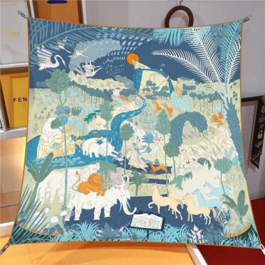 Khăn Lụa Vuông 90x90cm Cao Cấp Hàng Loại 1 - Giá Ưu Đãi 289,100 VND