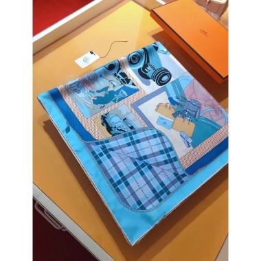 Khăn lụa vuông 90x90cm cao cấp loại 1 - Giá ưu đãi 413.000 VND, mềm mịn, thấm hút 2