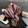 Khăn lụa vuông 90x90cm cao cấp ODOO - Turban, bandana, trùm đầu, có hộp, 244.975₫ 5