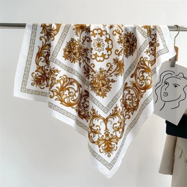 Khăn Lụa Vuông Bản To 90x90cm - Khăn Choàng Nữ Thời Trang Cấp Ưu Đãi 136.800 VND