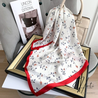 Khăn Lụa Vuông Caro Hoa 70x70 - Turban Quàng Cổ Dễ Dàng Phối Đồ HOTI KL141 Giá Ưu Đãi 418.500 VND