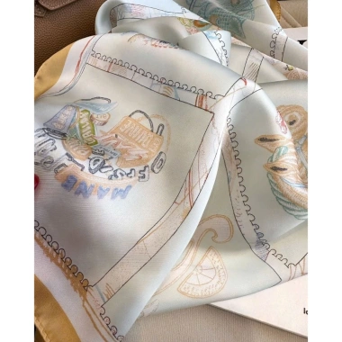 Khăn Lụa Vuông Ngựa 68x68cm Lụa Mềm Mịn, Tươi Sáng, Phụ Kiện Quàng 4 Mùa, Giá 140.000đ
