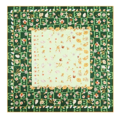 Khăn lụa vuông quàng cổ 90x90cm - Thời trang quấn áo đi biển, giá ưu đãi 160k 4