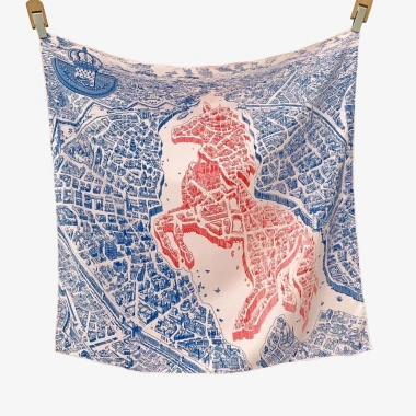 Khăn lụa vuông quàng cổ 90x90cm - Thời trang quấn áo đi biển, giá ưu đãi 160k 5 Khăn lụa vuông quàng cổ 90x90cm - Thời trang quấn áo đi biển, giá ưu đãi 160k 5