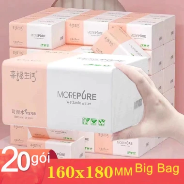 Khăn mặt cotton khô/ướt - Rửa mặt, tẩy trang mẹ & bé, giao miễn phí, gói lớn 105k 9