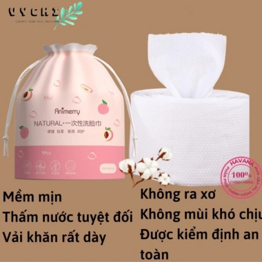 Khăn Mặt Dùng 1 Lần 100% Cotton - Đa Năng, Thấm Hút, Giá Chỉ 30.000 VNĐ 3