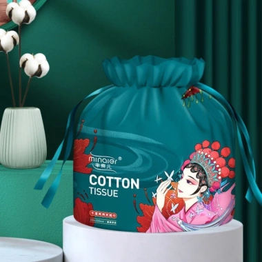 Khăn mặt dùng 1 lần Minaier 20x20cm 50 tờ, đa năng rút bịb, 100% tự nhiên cao cấp, tiện lợi cho bàn - chỉ 58.000₫