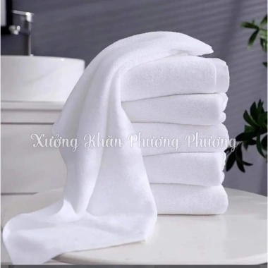 Khăn mặt khách sạ Cotton sợi XE Mềm, thấm hút tốt - 30x50,35x70,35x80,40x80 - 8.900đ