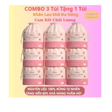 Khăn Mặt Khô 100% Cotton Dùng 1 Lần Cuộn 40 Khăn - Đa Năng Lau Khô & Lau Ướt Tiện Lợi 21.500 VND 10 Khăn Mặt Khô 100% Cotton Dùng 1 Lần Cuộn 40 Khăn - Đa Năng Lau Khô & Lau Ướt Tiện Lợi 21.500 VND 10