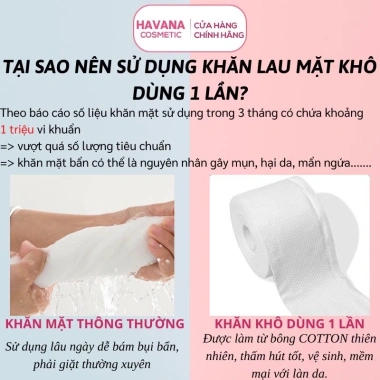 Khăn mặt khô đa năng dùng 1 lần chính hãng - Thấm hút nhanh, bảo vệ da, 25.000đ 2 Khăn mặt khô đa năng dùng 1 lần chính hãng - Thấm hút nhanh, bảo vệ da, 25.000đ 2