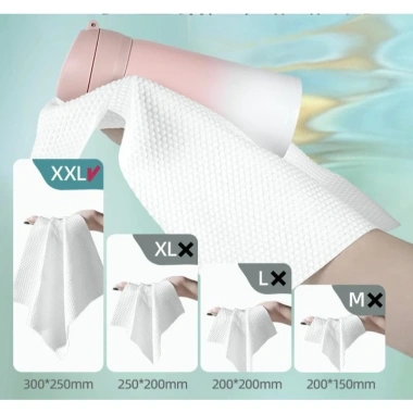 Khăn mặt khô MINAIER 1.200g dùng một lần - Sợi Cotton mềm, an toàn da, không chất huỳnh quang - Giá ưu đãi 490k 7