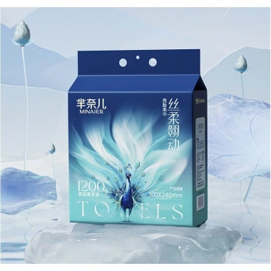 Khăn mặt khô MINAIER 1.200g dùng một lần - Sợi Cotton mềm, an toàn da, không chất huỳnh quang - Giá ưu đãi 490k 10