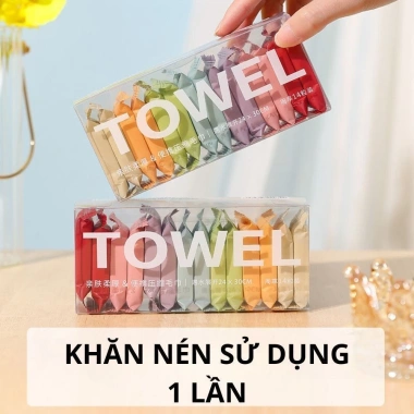 Khăn mặt khô Towel an toàn da, giấy lau mặt dùng một lần 24x30cm, giá 14.799 VND