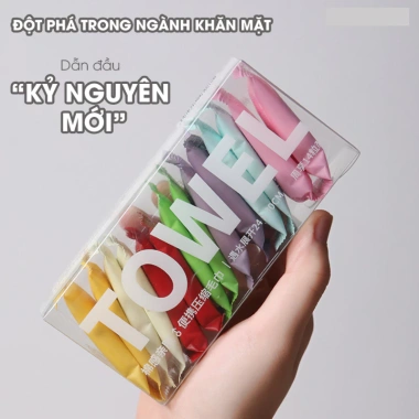 Khăn mặt khô Towel an toàn da, giấy lau mặt dùng một lần 24x30cm, giá 14.799 VND