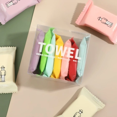 Khăn mặt khô Towel an toàn da, giấy lau mặt dùng một lần 24x30cm, giá 14.799 VND
