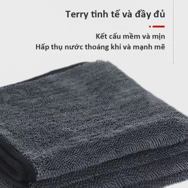 Khăn Microfiber HIAOTSUKI 1.200gsm Siêu Mềm, Tự Động Làm Sạch Ô Tô - Giá Ưu Đãi 9 Khăn Microfiber HIAOTSUKI 1.200gsm Siêu Mềm, Tự Động Làm Sạch Ô Tô - Giá Ưu Đãi 9