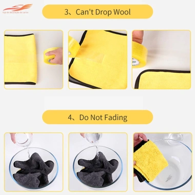 Khăn Microfiber Mềm 30x30-30x60 cm Rửa Xe Ô Tô, Làm Sạch Vải, Chăm Sóc Chi Tiết, Tiết Kiệm Đến 18%