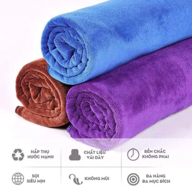 Khăn microfiber mềm mịn, siêu thấm hút đa năng cho spa, nội thất và lau xe - 14.000₫ 2 Khăn microfiber mềm mịn, siêu thấm hút đa năng cho spa, nội thất và lau xe - 14.000₫ 2