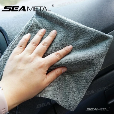 Khăn Microfiber SEAMETAL 40x40cm Edgeless Siêu Mềm, Thấm Nhanh, Tự Hút Nước, Rửa Xe & Sấy Vải – 35.640₫