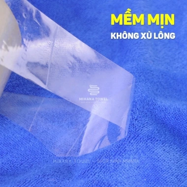 khăn nail microfiber 30x30 dày dặn siêu mềm mịn - hình vuông có quai treo, chỉ 7.000₫