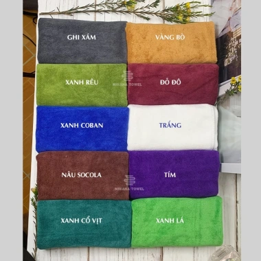 khăn nail microfiber 30x30 dày dặn siêu mềm mịn - hình vuông có quai treo, chỉ 7.000₫