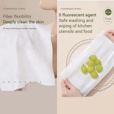 Khăn Nén Cotton 20 miếng 24x30cm Dùng một lần Du lịch Hala Beauty Giá 20.000₫ 3