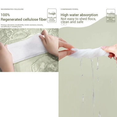 Khăn Nén Cotton 20 miếng 24x30cm Dùng một lần Du lịch Hala Beauty Giá 20.000₫ 4